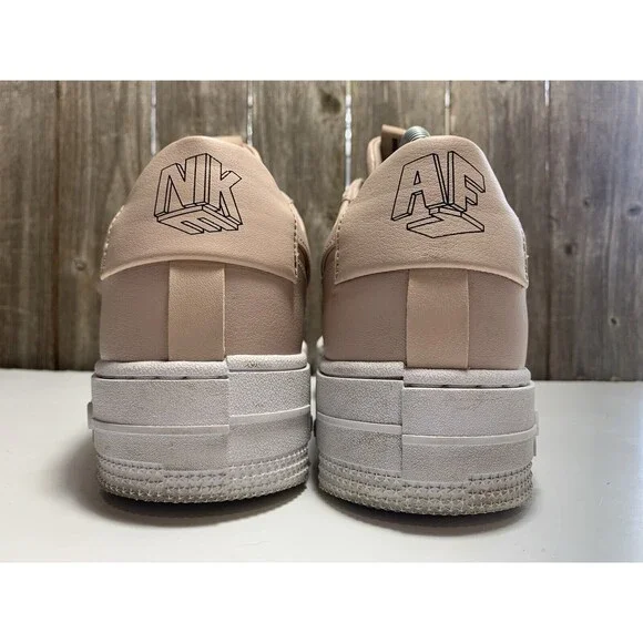 Nike Air Force 1 Pixel Beige Pink White CK6649-200 Women’s Shoe Size 10 - Picture 5 of 9